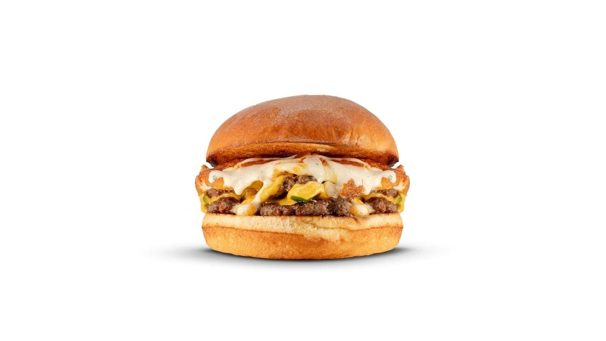 Mozzarella Cheese Curd Burger.