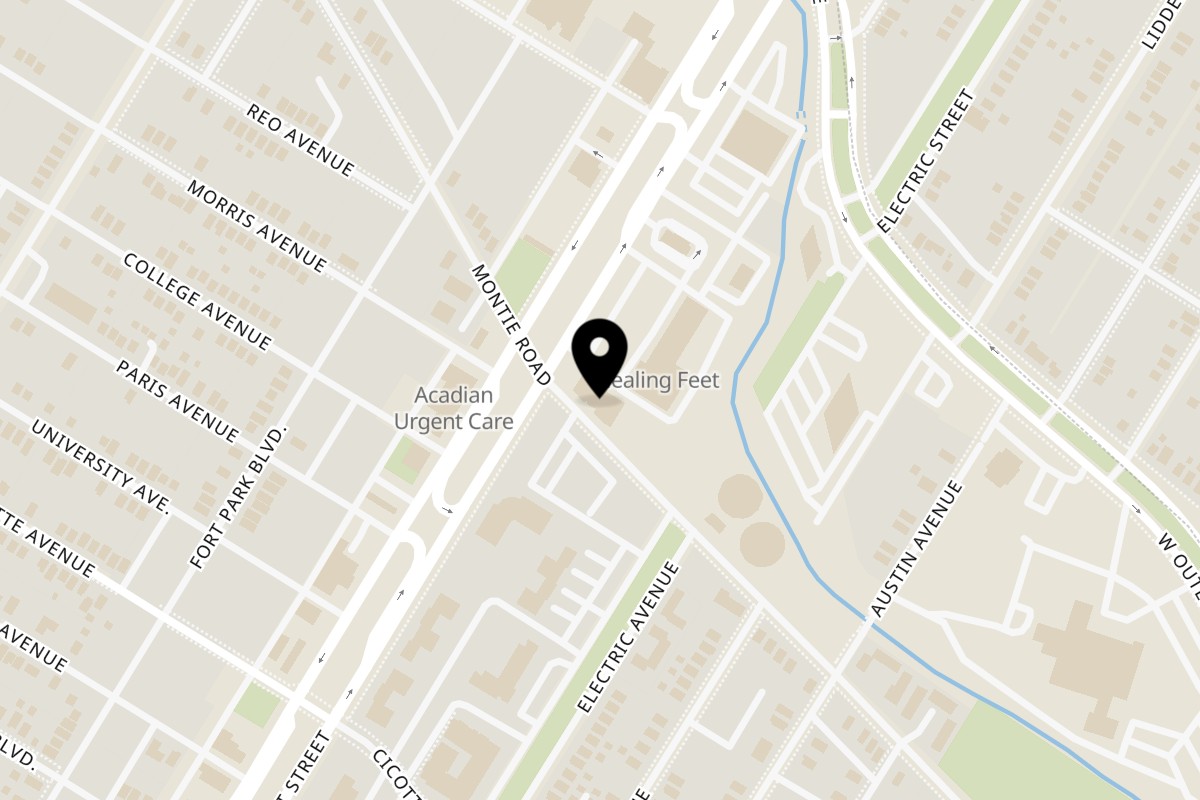 Map showing the location of The Burger Truck The Burger Truck Lincoln Park on 1125 Fort St in Lincoln Park